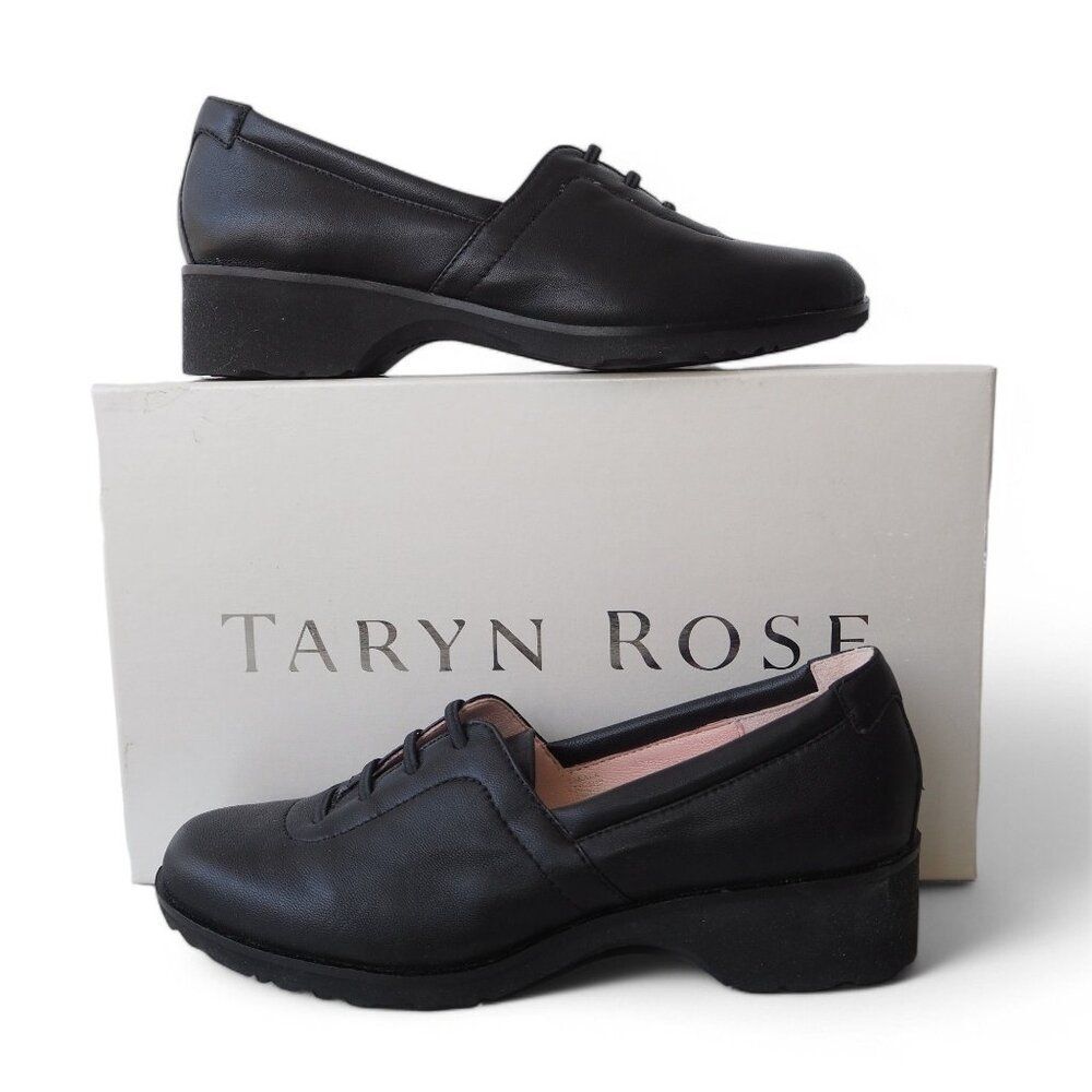 Taryn Rose Dark Leather Loafers